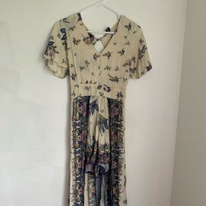 Charlotte Rouse Floral romper with overlay